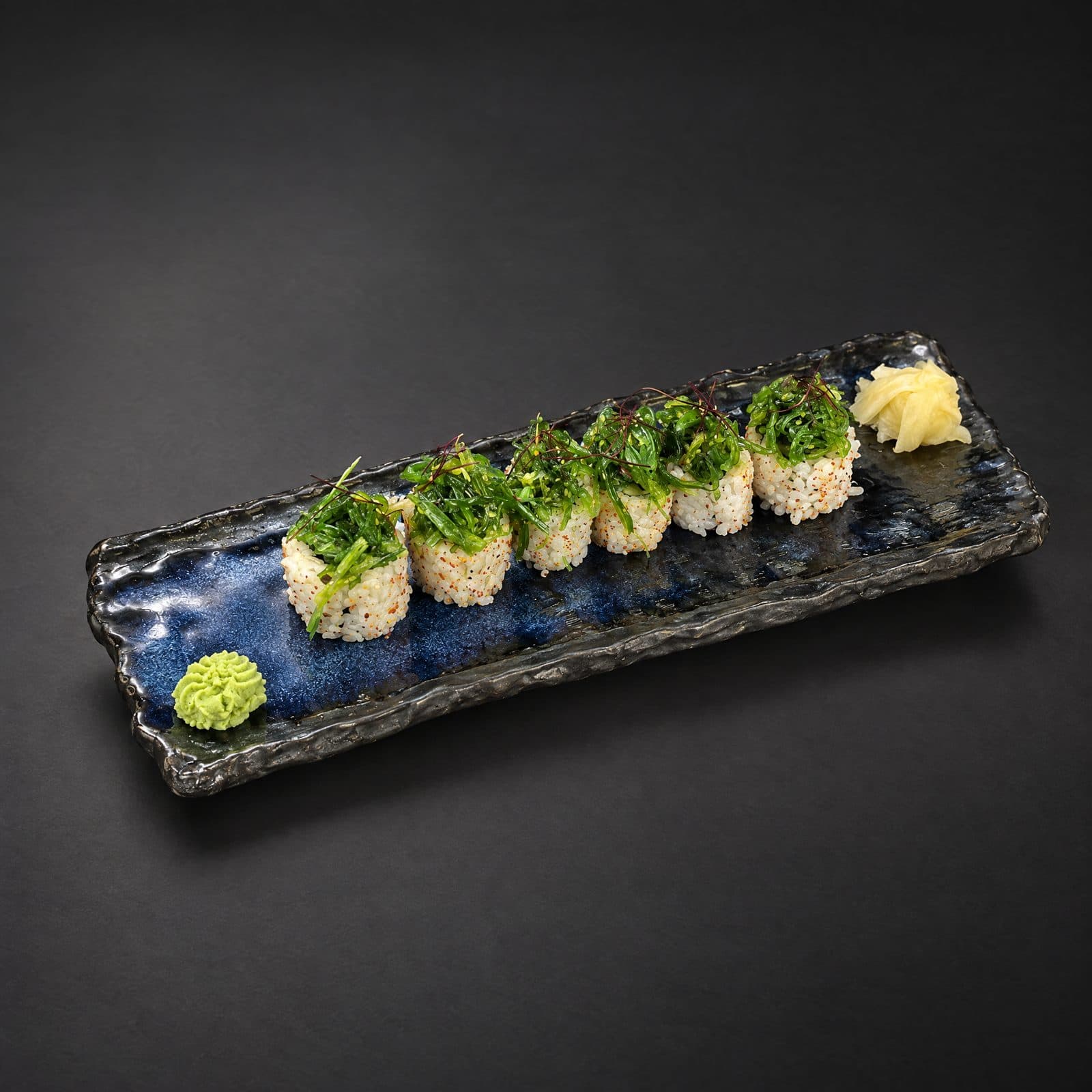 Sora Japanese Dining Bursa — Green Sora, wakame ve togarashili vejetaryen roll
