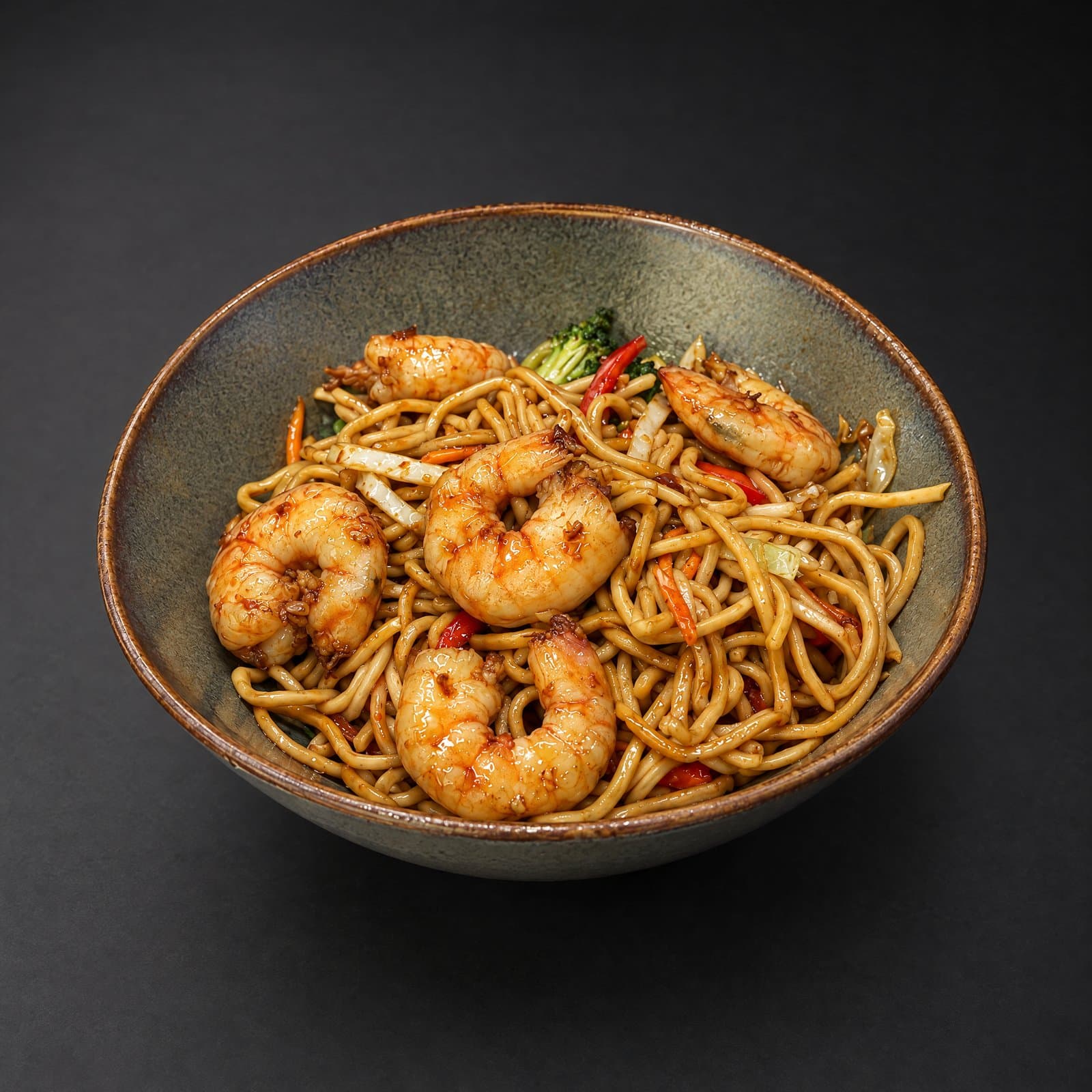 Sora Japanese Dining Bursa — Karidesli Noodle, wok usulü
