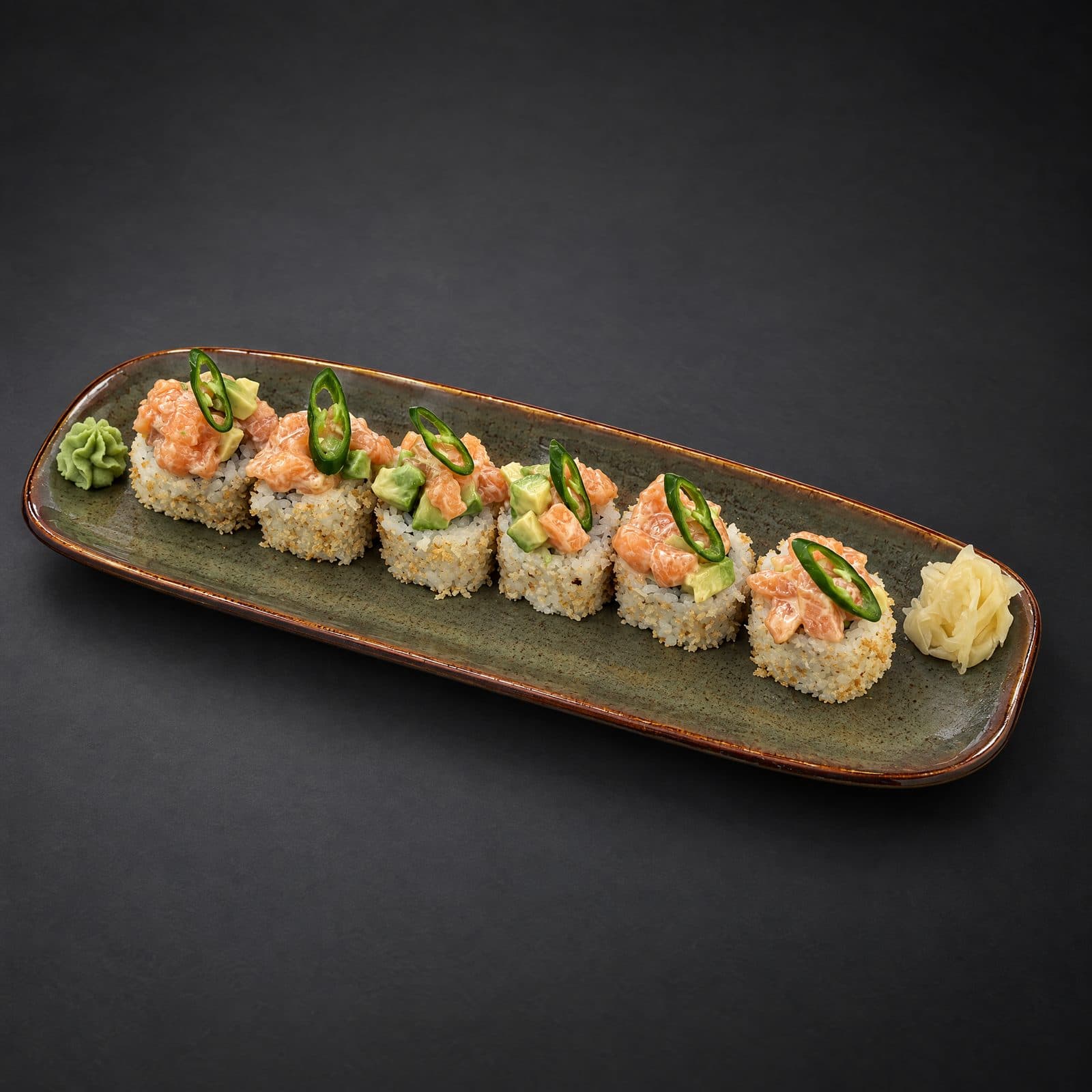 Sora Japanese Dining Bursa — Samurai Tartar roll, somon tartar ve çıtır panko