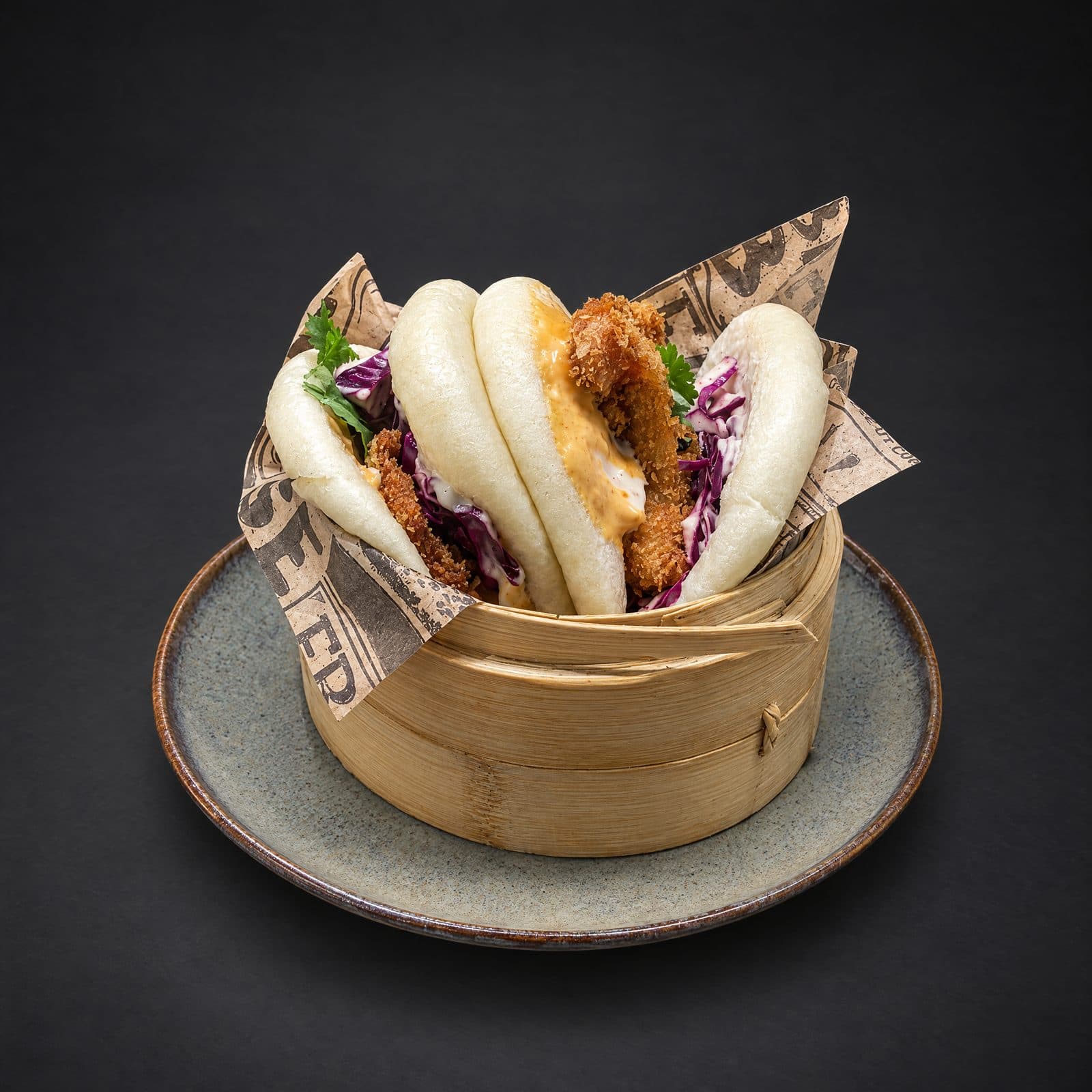 Sora Japanese Dining Bursa — Tavuklu bun, buharda ekmek ve çıtır tavuk